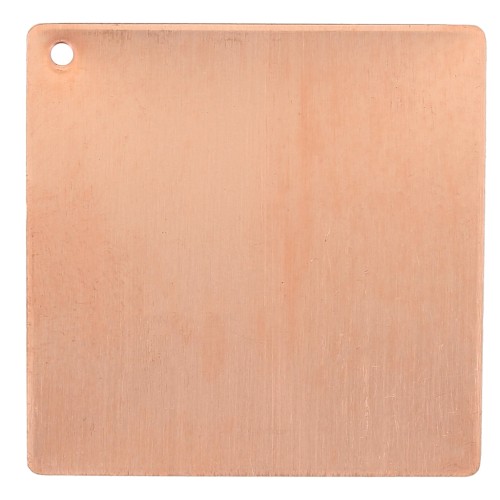 Pendente quadrato da 55 mm per Efcolor polvere di rame x1