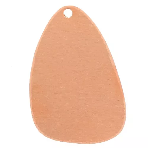 Pendente forma triangolo arrotondato 41x27mm per Efcolor polvere di rame x1