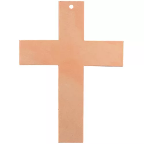 Pendente croce 73x53 mm per Efcolor polvere di rame x1