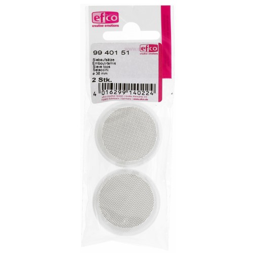 Inserto setacciante da 36 mm per polvere per smalto di copertura, 25 ml x 2