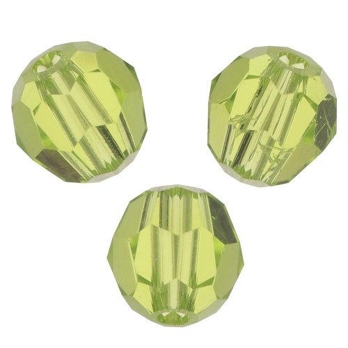 PureCrystal 5000 Perle rotonde da 4 mm - - Verde agrumi x20