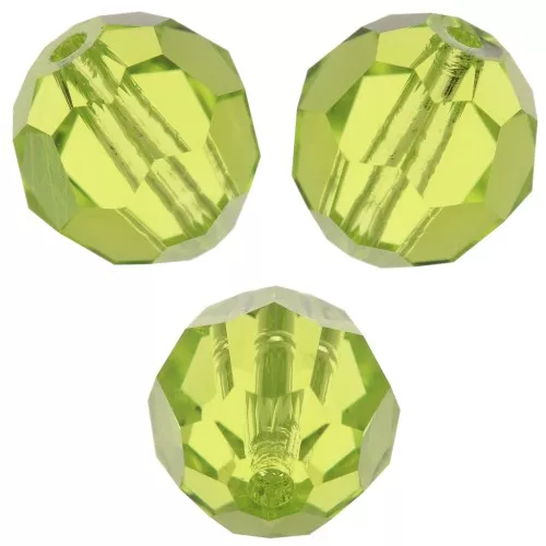 Perla rotonda PureCrystal 5000 8 mm - - Verde agrumi x1