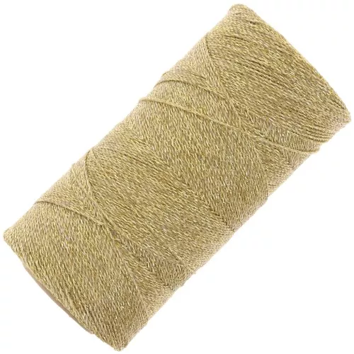 Filo cerato Linhasita per micro macramè 0.5mm Dorato (Ouro) x335m