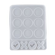 Stampo in silicone per Tic Tac Toe - resina x1