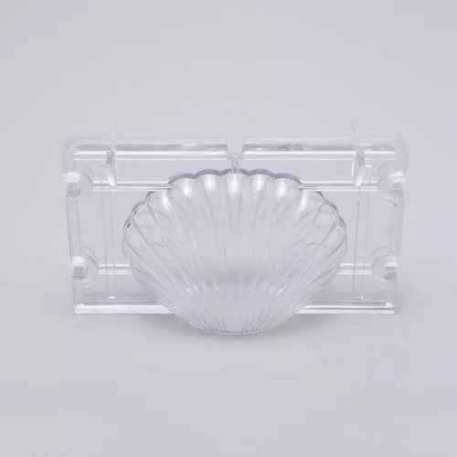 Stampo conchiglia in acrilico 70x93 mm per la creazione di candele x1