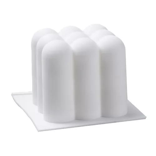 Stampo per cubi bubble 50x60mm per la fabbricazione di candele o sapone -Bianco x1