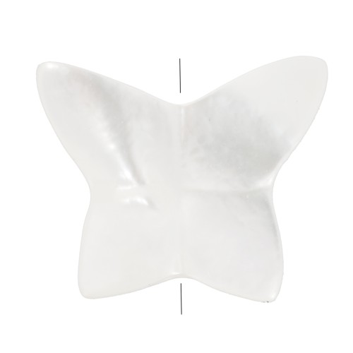 Perla Farfalla in madreperla 7x8 mm - Naturale x1