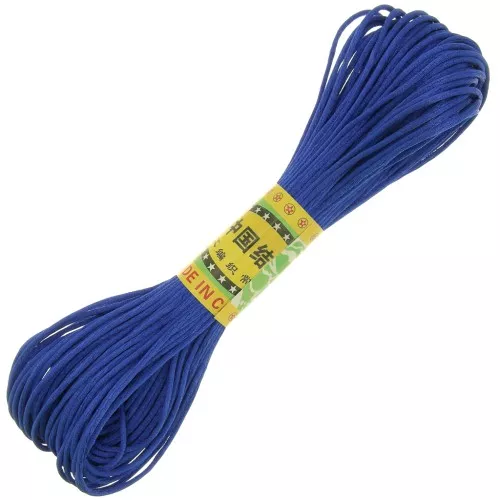 Cordoncino coda di topo in poliestere da 1,5 mm - blu reale x20m
