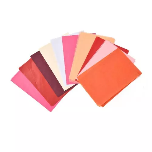 Assortimento di carta velina normale - Rosso - Rosa x100