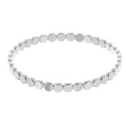 Anello fine - tondi appiattiti - Misura 57 - Argento 925 x1|raw }}