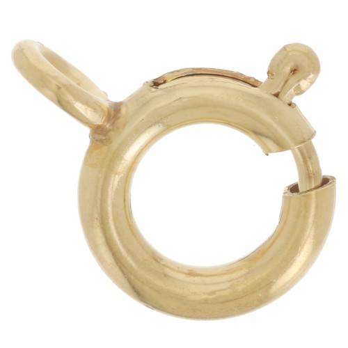 Chiusure a molla con anello chiuso 8 mm - Gold filled (oro laminato) x30