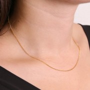 Girocollo maglia Jaseron 1,3 mm - Gold filled x41cm