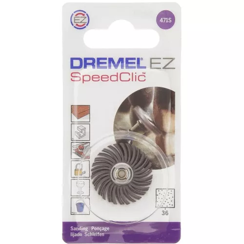 DREMEL® EZ SpeedClic: spazzola abrasiva fine - grana 36 (471S) x1