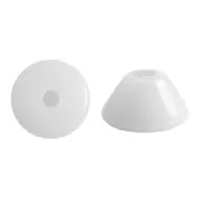 Perla in vetro Konos® par Puca® 4x2mm Opaque White x10g