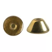 Perla in vetro Konos® par Puca® 4x2mm Crystal Dorado x10g