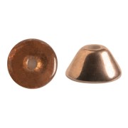 Perla in vetro Konos® par Puca® 4x2mm Crystal Capri Gold x10g