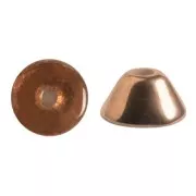 Perla in vetro Konos® par Puca® 4x2mm Crystal Capri Gold x10g