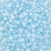 Perla Preciosa 9/0 da 2,5 mm - Crystal con interno acquamarina perlato, 20 g