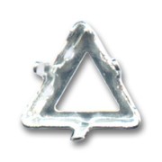 Castone PureCrystal 4722 Triangolo mm. 10 argento