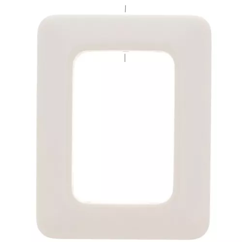 Ciondolo rettangolare in resina opaca 45x35 mm - Avorio x1