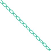 Catena di plastica forzatina 7,4 mm - Laguna blu x39cm|raw }}