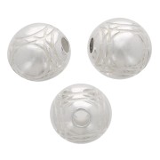 Perlina rotonda - Palla da petanque 10 mm - Placcata argento x1|raw }}