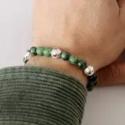 Perlina rotonda - Palla da petanque 10 mm - Placcata argento x1