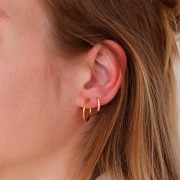 Monachelle rotonde 16 mm - Acciaio inox 304L Oro x2