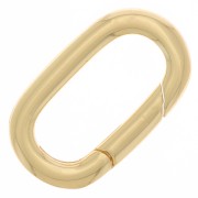 Chiusura moschettone ovale 22x13 mm - Oro x1|raw }}