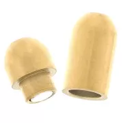 Chiusura magnetica da 15 mm per cavo da 2 mm - Acciaio inox 304 oro x1