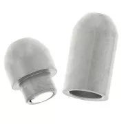 Chiusura magnetica da 15 mm per cordone da 2 mm - Acciaio inox 304 x1