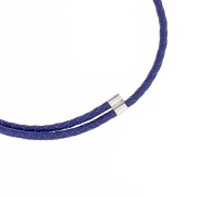 Terminale doppio 10x6 mm per cordoncino da 4 mm - Argento 925 x1