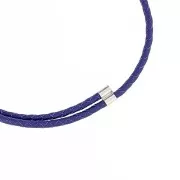 Terminale doppio 10x6 mm per cordoncino da 4 mm - Argento 925 x1