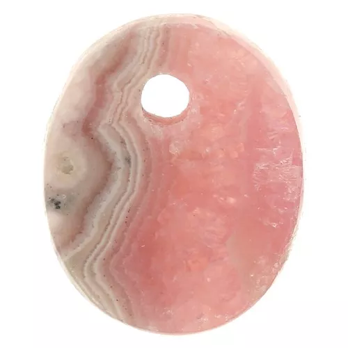 Zecchino ovale 12x10mm pietra semi preziosa- Rodocrosite x1