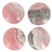 Cabochon rotondo da 8 mm Pietra semi preziosa - Rodocrosite x1