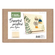 Portagioielli in legno - Espositore per orecchini 25x30cm - Naturale|raw }}