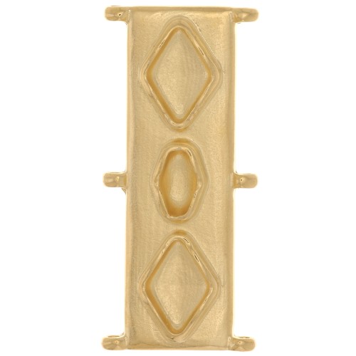 Cymbal - Distanziatore perline Delica 11/0 31x14 mm Gerakari - dorato oro fino x1