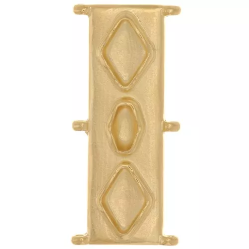 Cymbal - Distanziatore perline Delica 11/0 31x14 mm Gerakari - dorato oro fino x1