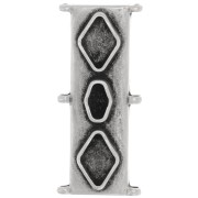 Cymbal - Distanziatore perline Delica 11/0 31x14 mm Gerakari - Argento antico