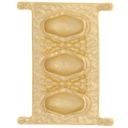 Cymbal - Connettore per Delica 11/0 18x14 mm Korakas - dorato oro fino x1