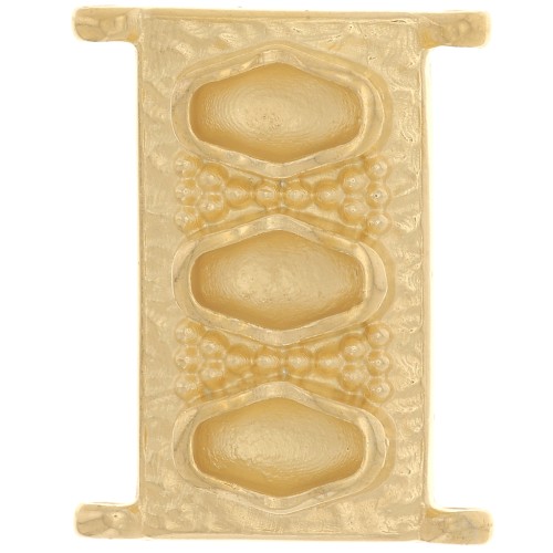 Cymbal - Connettore per Delica 11/0 18x14 mm Korakas - dorato oro fino x1