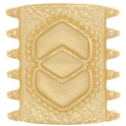 Cymbal - Connettore a perlina SuperDuo 24x23 mm Pitrofos - Dorato oro fino x1