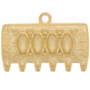 Cymbal - Terminale per tessitura SuperDuo 16x24 mm Kalyvari VI dorato oro finox1