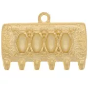 Cymbal - Terminale per tessitura SuperDuo 16x24 mm Kalyvari VI dorato oro finox1