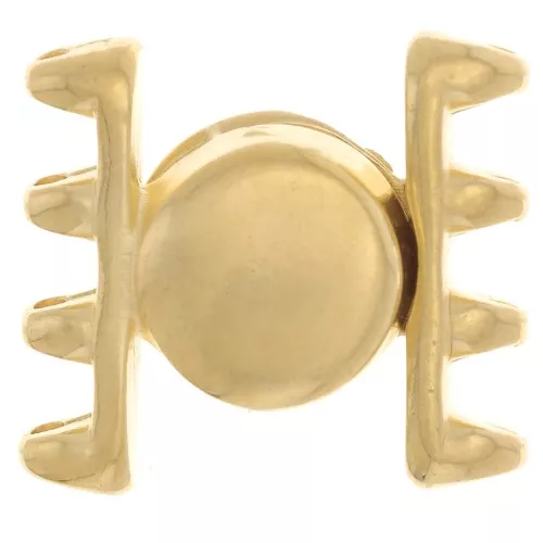 Cimbalo Chiusura magnetica per Perla SuperDuo 15x17 mm Ateni IV - Dorato con oro fino x1