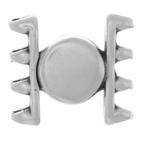 Cimbalo Chiusura magnetica per Perla SuperDuo 15x17 mm Ateni IV - Argento invecchiato x1