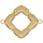 Cymbal - Distanziatore per perline Chevron 25x31 mm Notino Dorato con oro fino x1