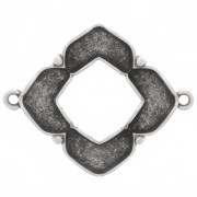 Cymbal - Distanziatore per perline Chevron 25x31 mm - Notino - Argento anticatox1