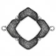 Cymbal - Distanziatore per perline Chevron 25x31 mm - Notino - Argento anticatox1