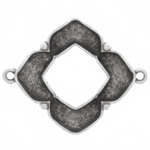 Cymbal - Distanziatore per perline Chevron 25x31 mm - Notino - Argento anticatox1